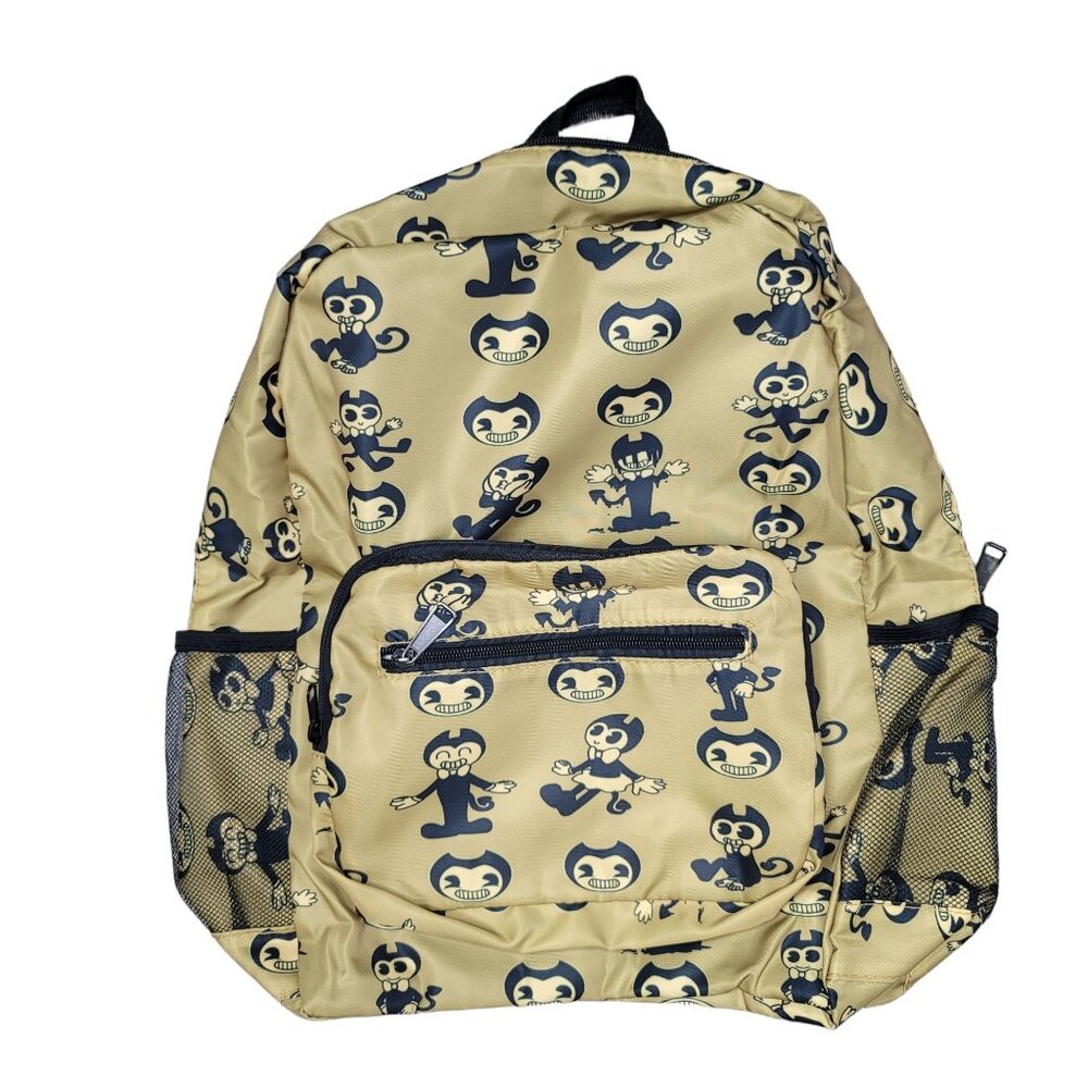 Bendy and the ink machine backpack pack to school bag pockets school cartoon